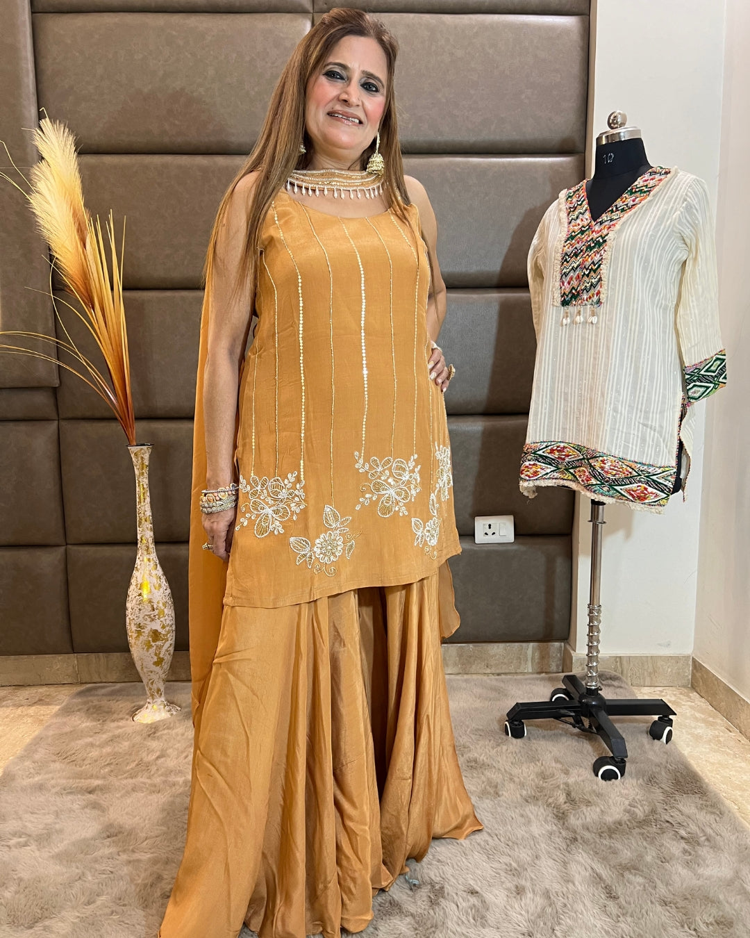 Pure Crepe Sharara Set