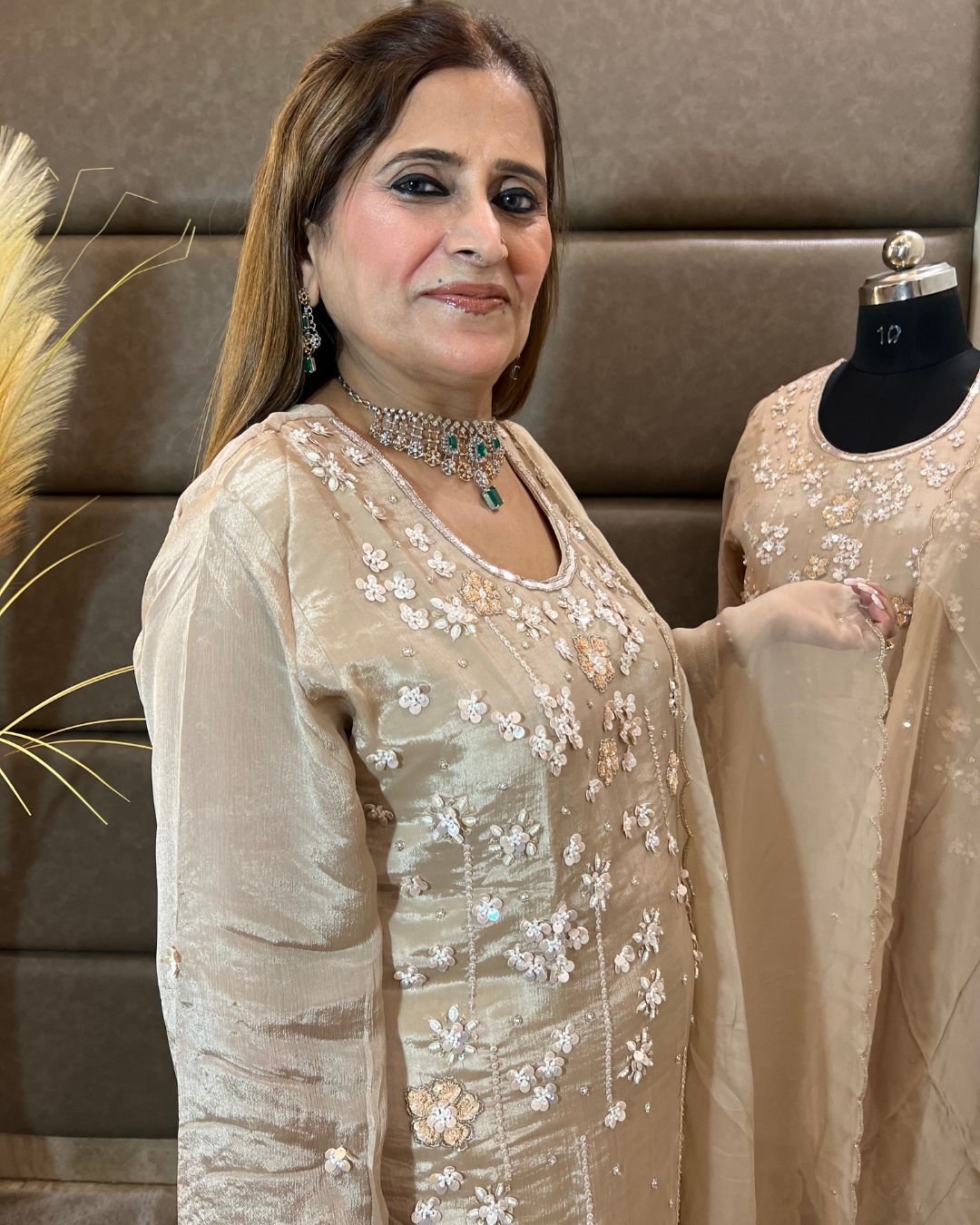 Luxe Chinon Silk Sharara Set