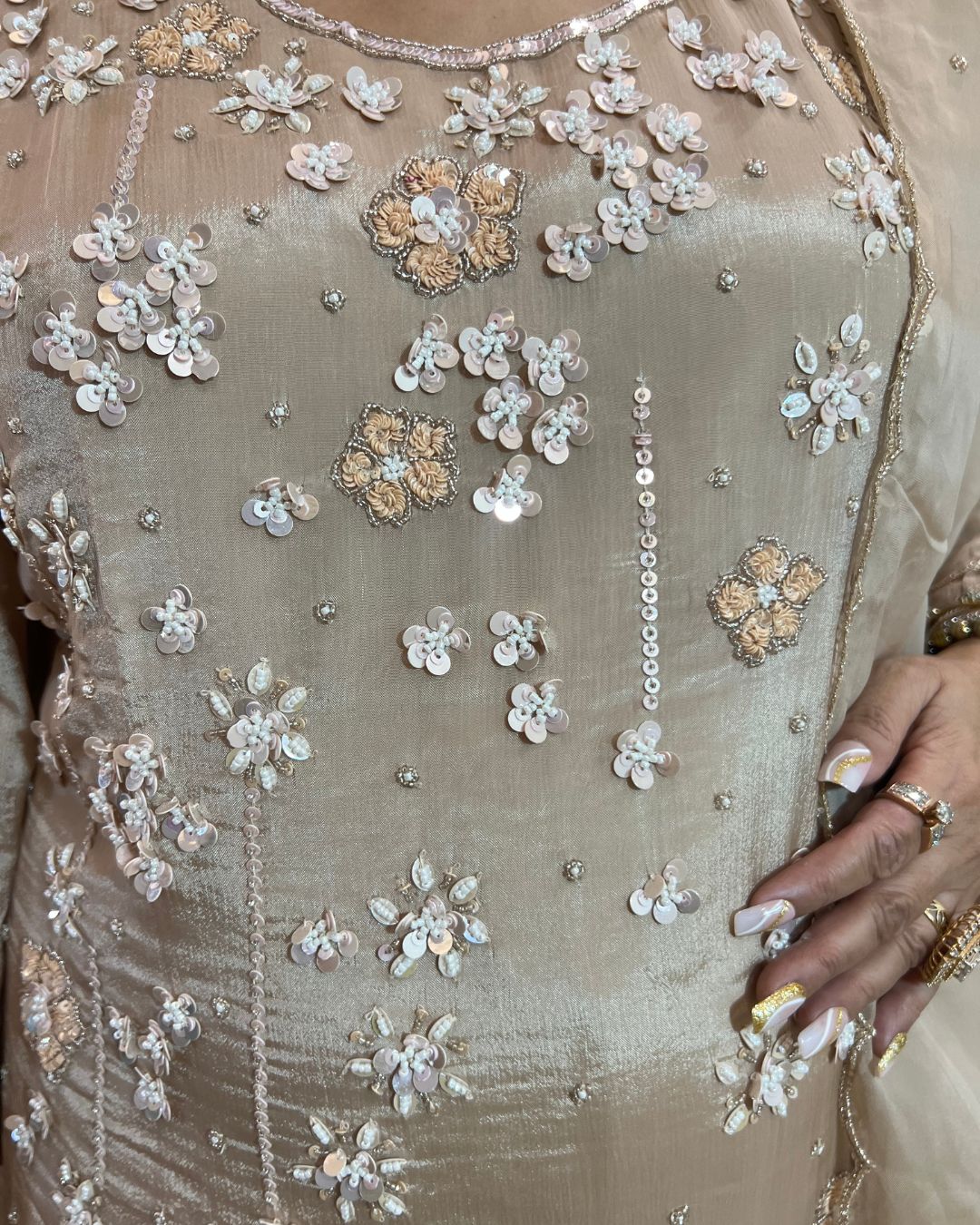 Luxe Chinon Silk Sharara Set