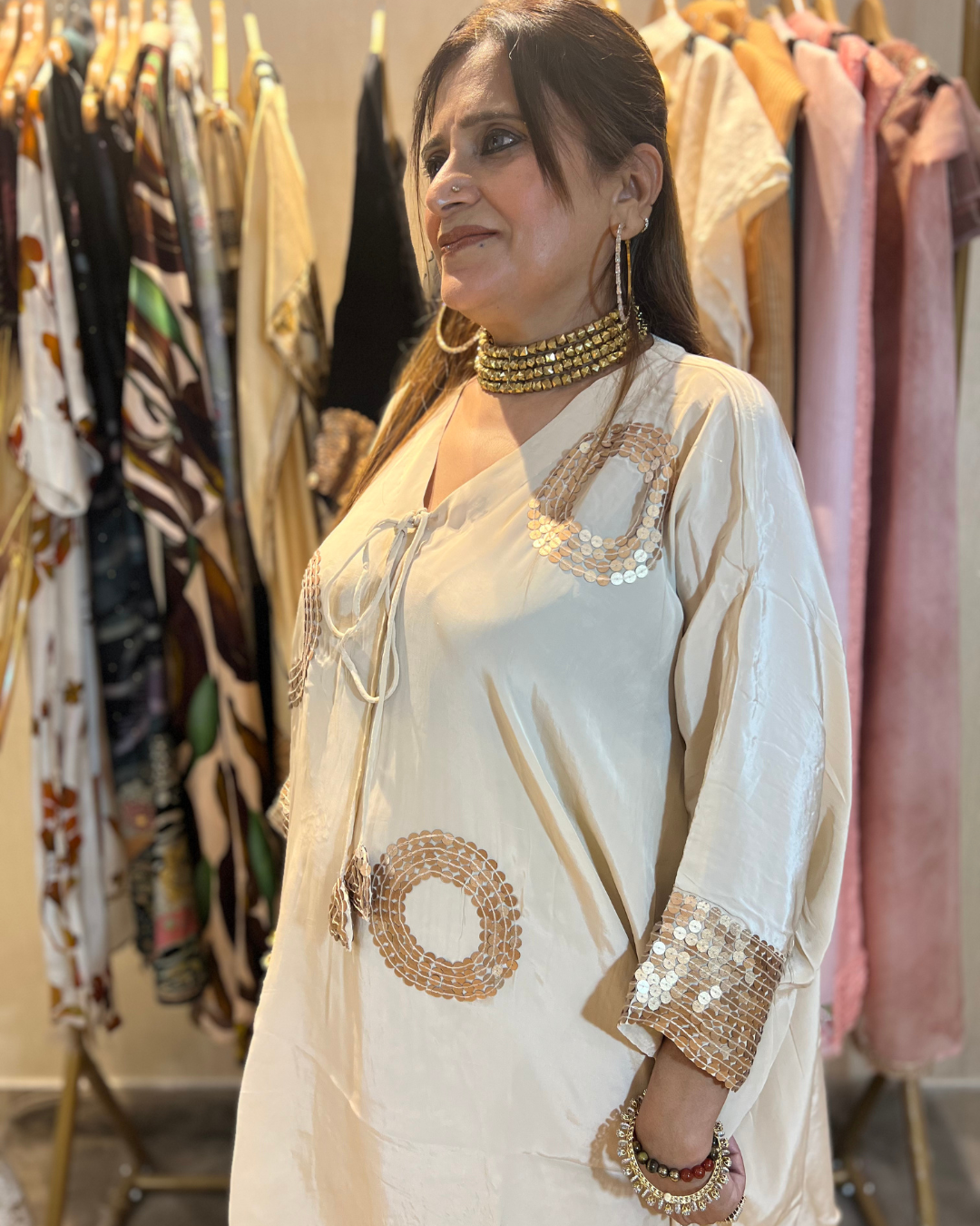 Indowestern Crepe Set