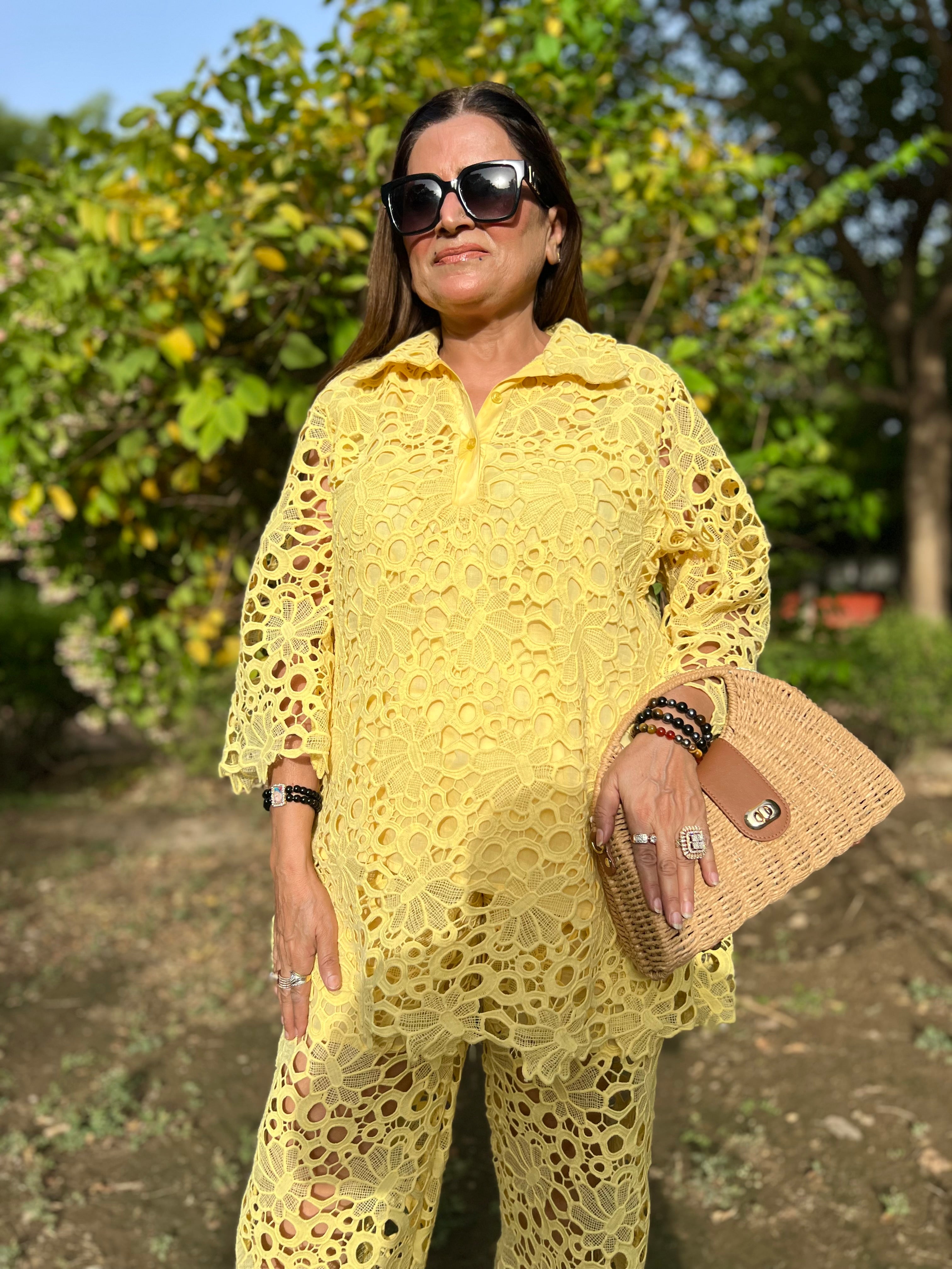 SUNFLOWER SHIFFLI CORDSET