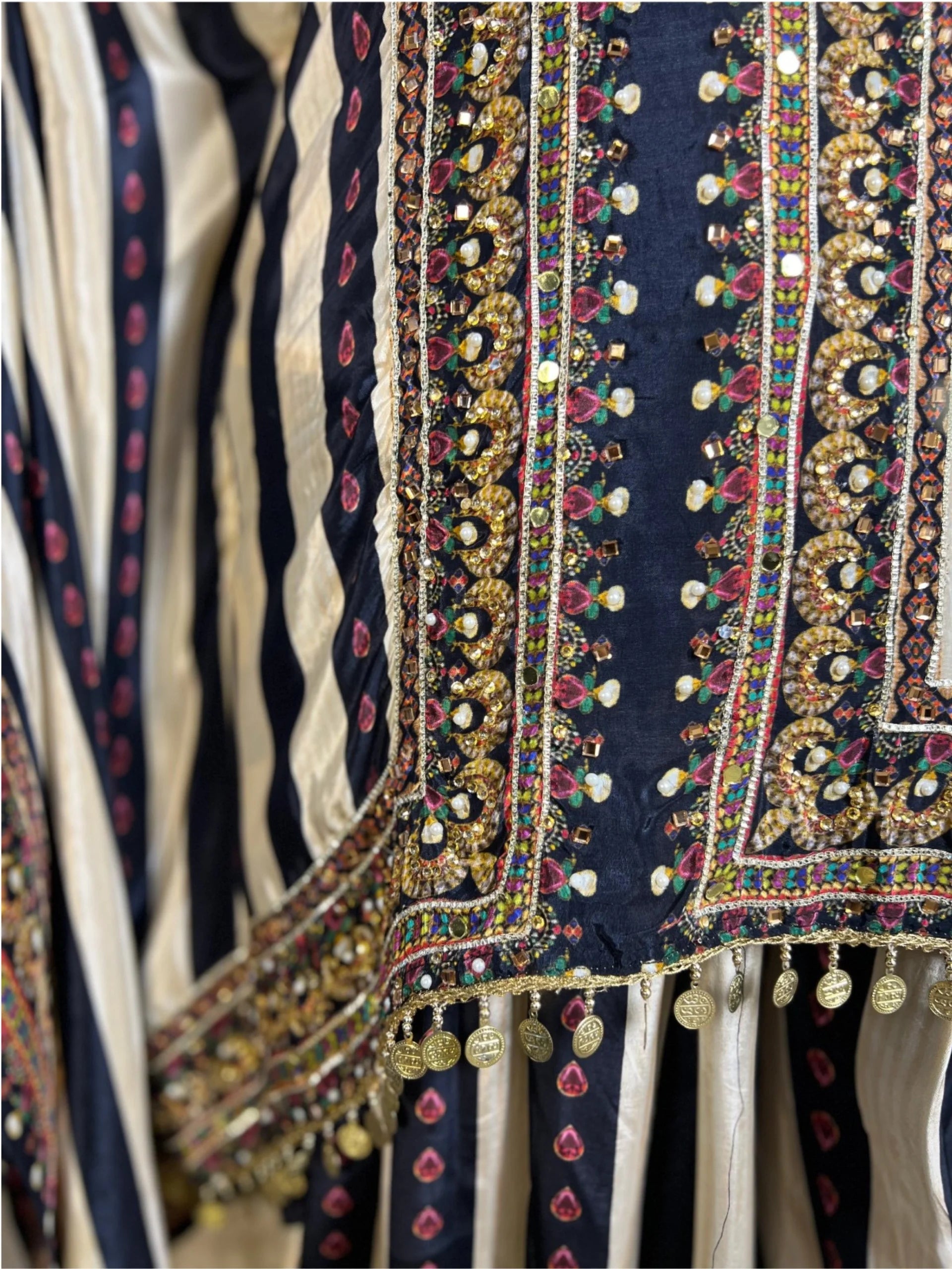 The Stripe Affair Kaftan Set