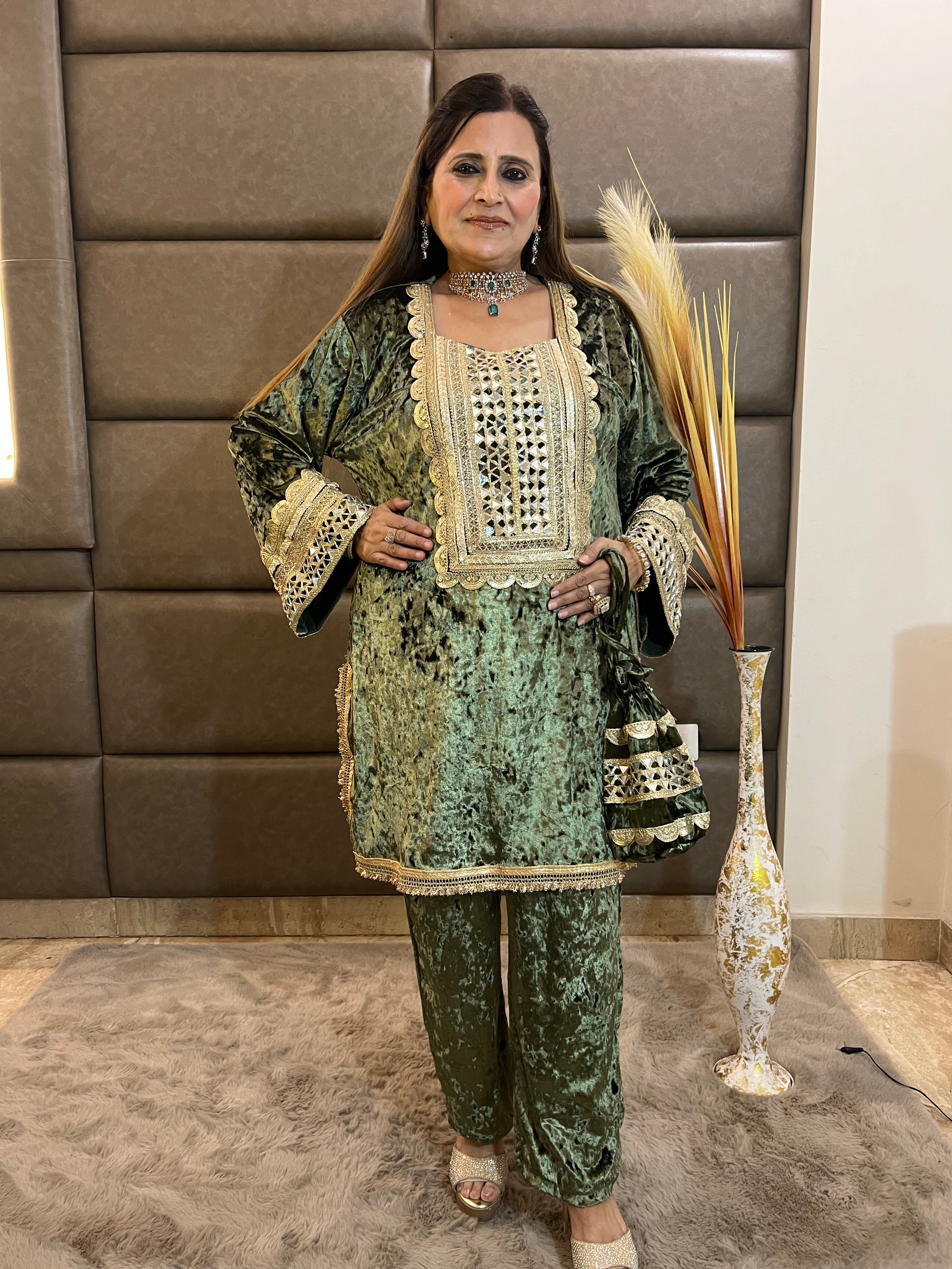 Pakistani Velvet Cordset