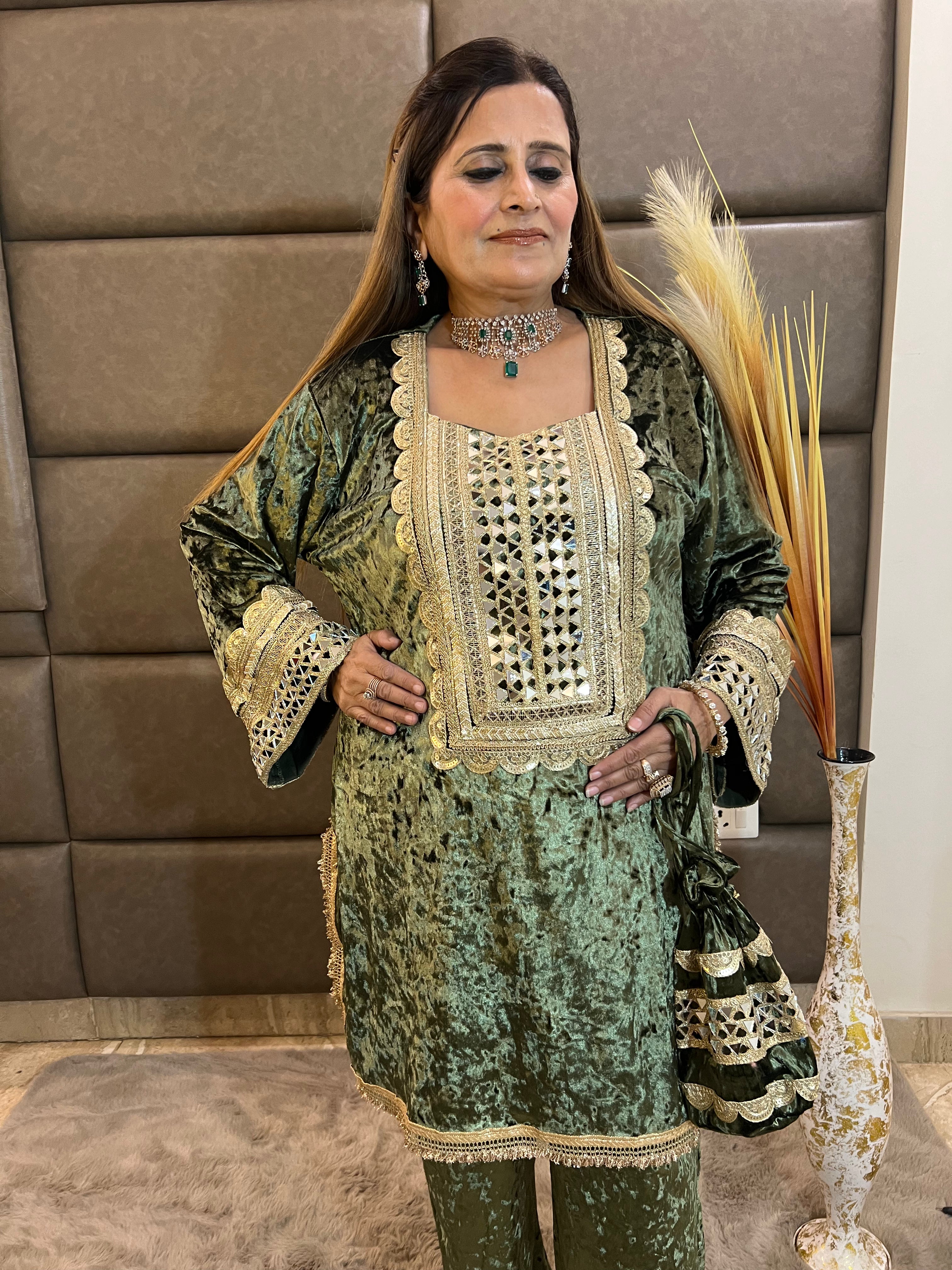 Pakistani Velvet Cordset