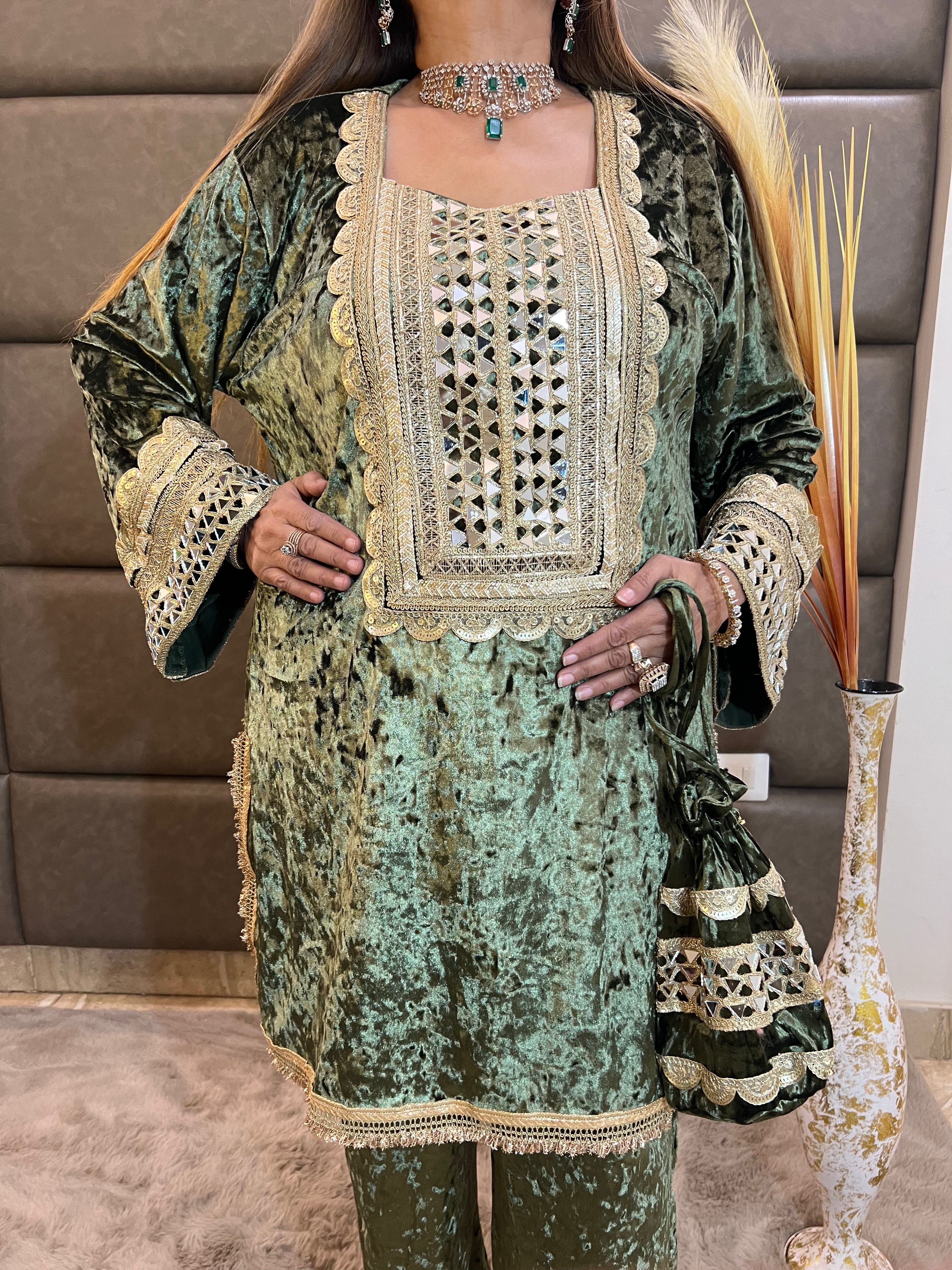 Pakistani Velvet Cordset