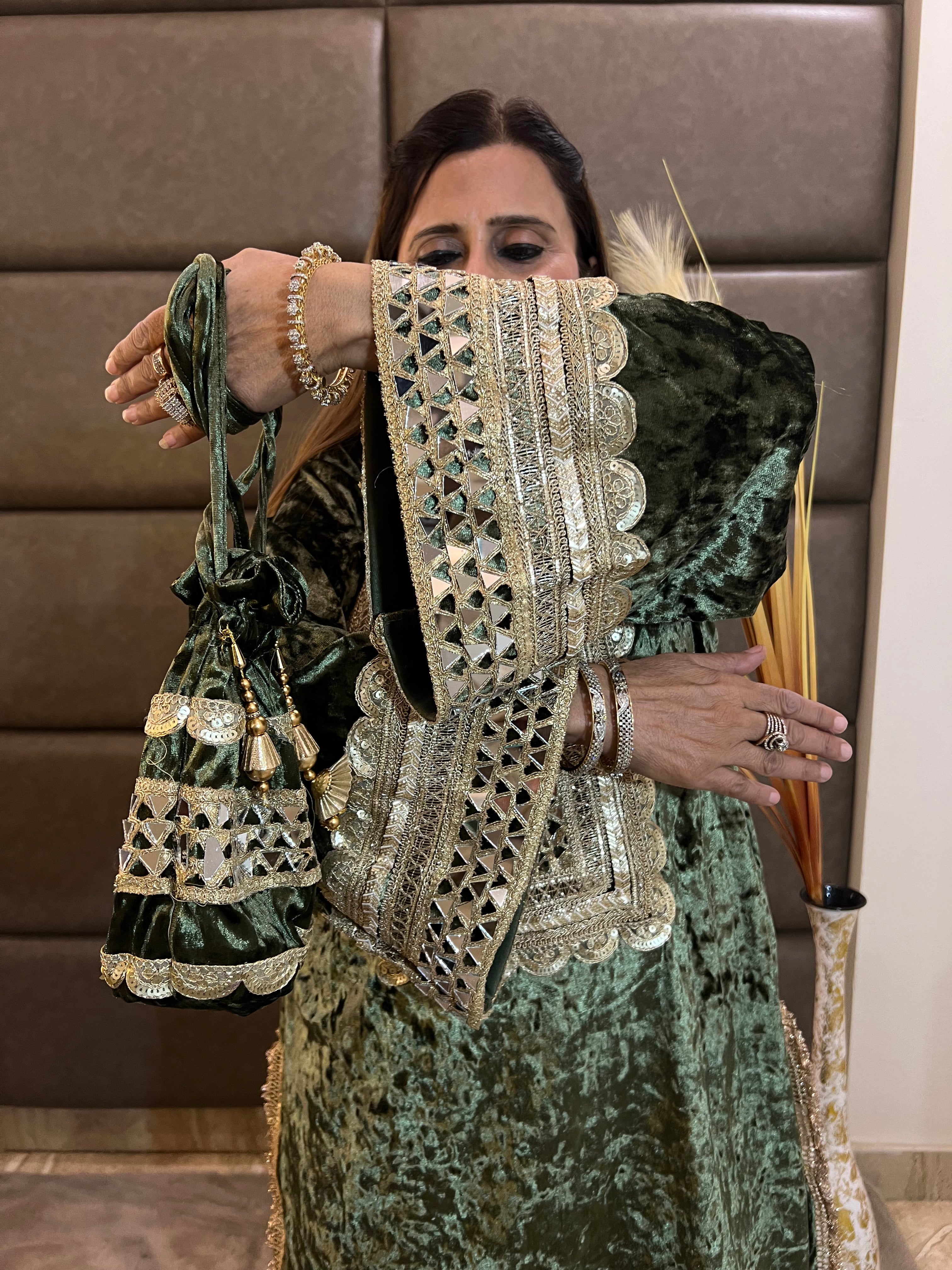 Pakistani Velvet Cordset