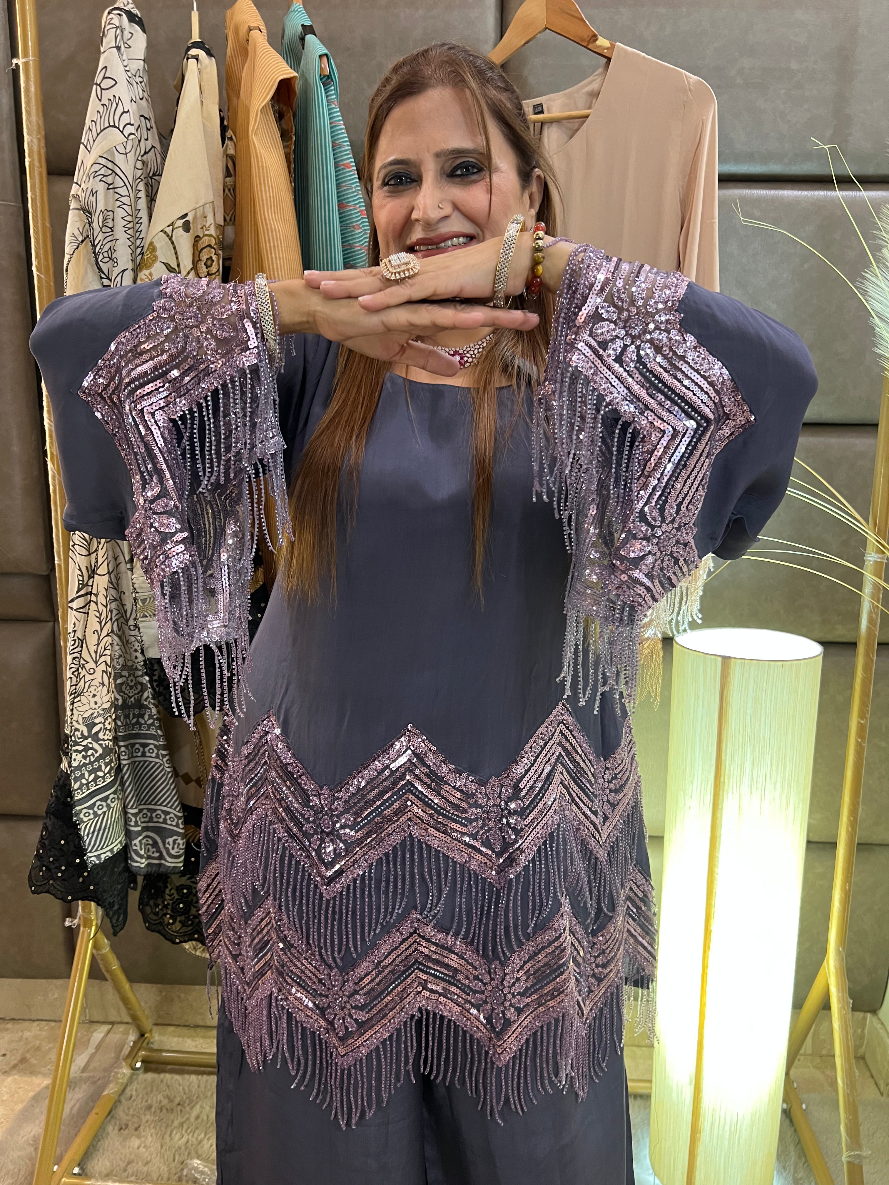 Glamorous indo western