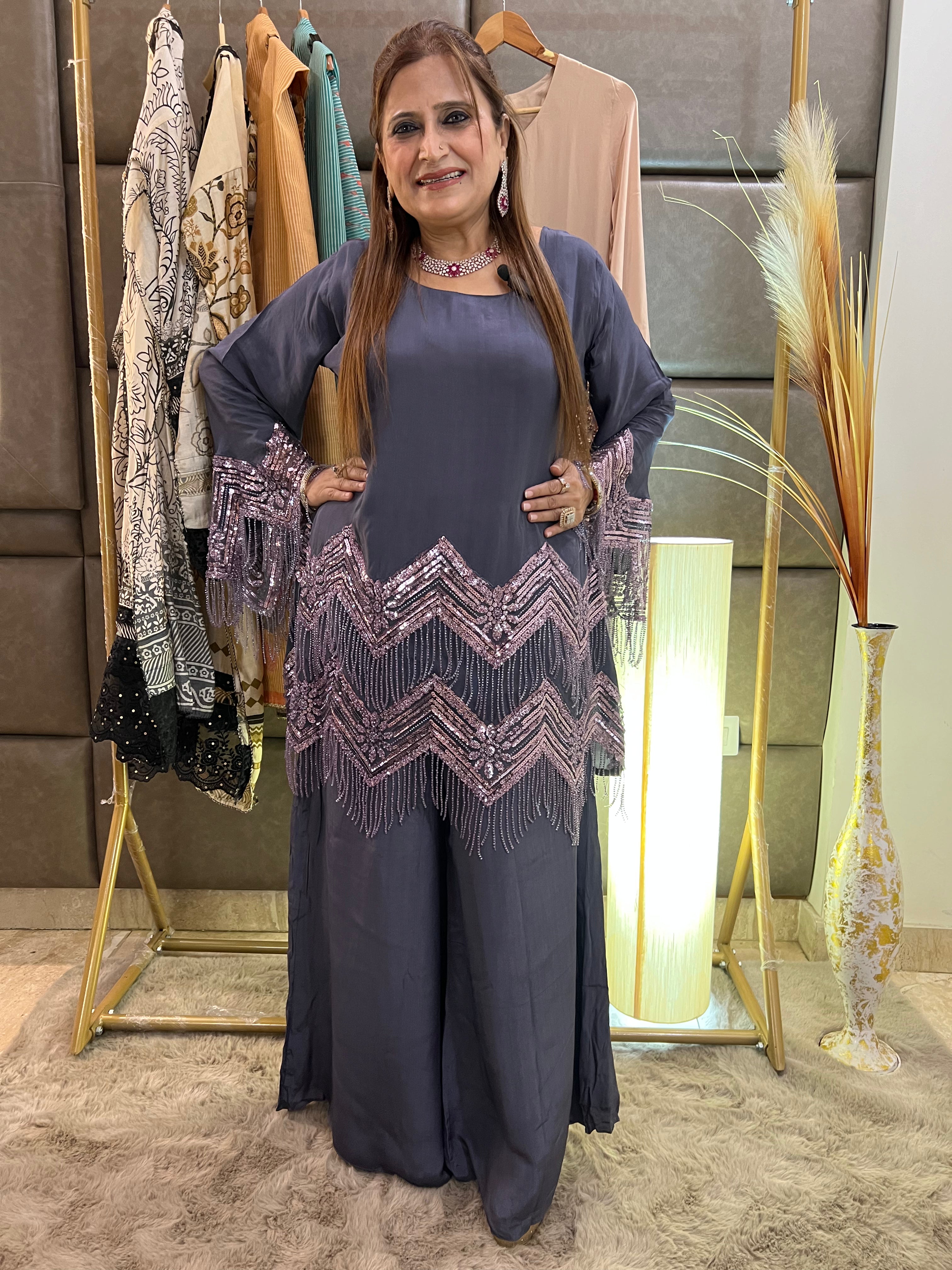 Glamorous indo western