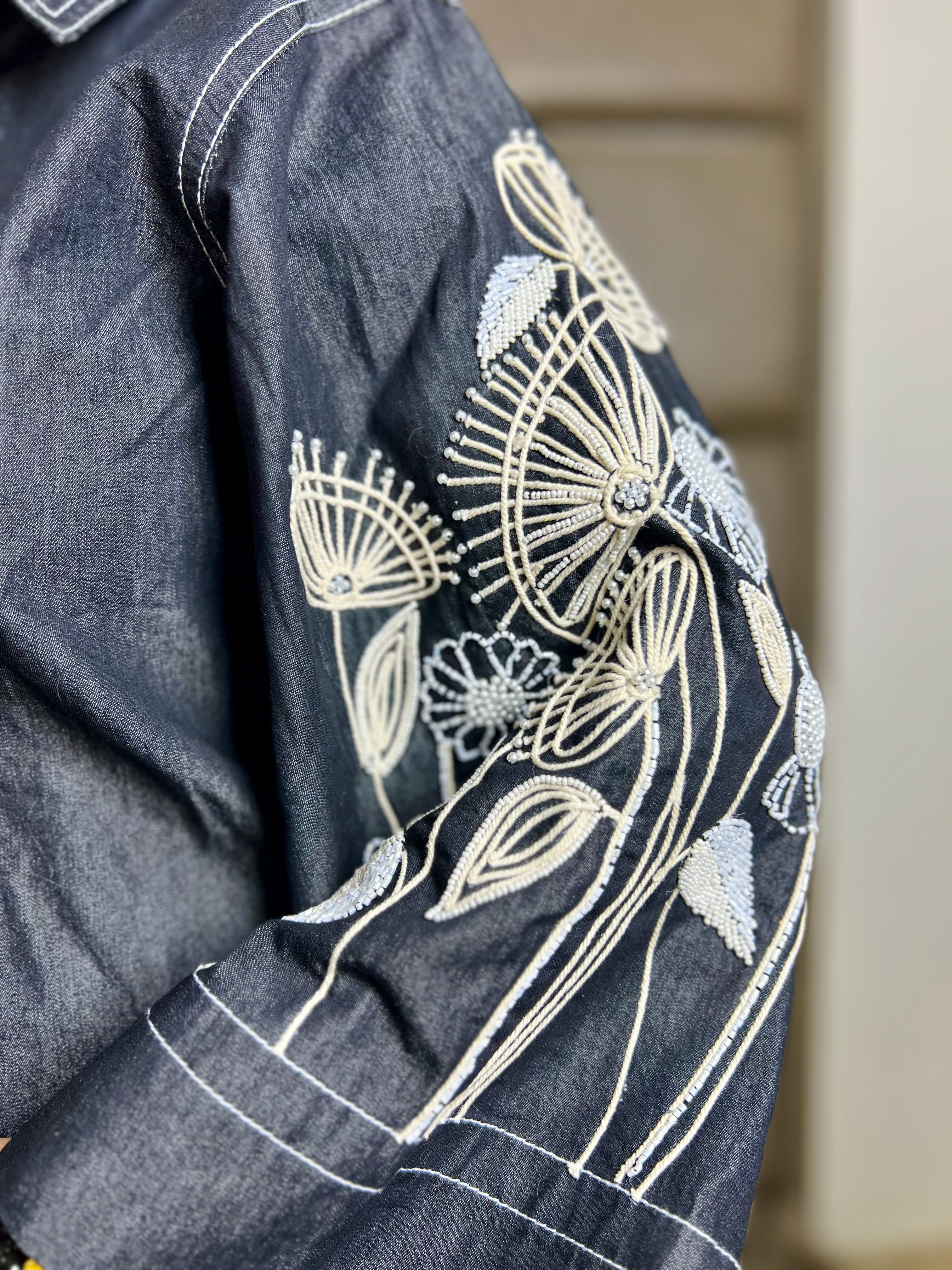 MIDNIGHT CONTRAST DENIM CORDSET