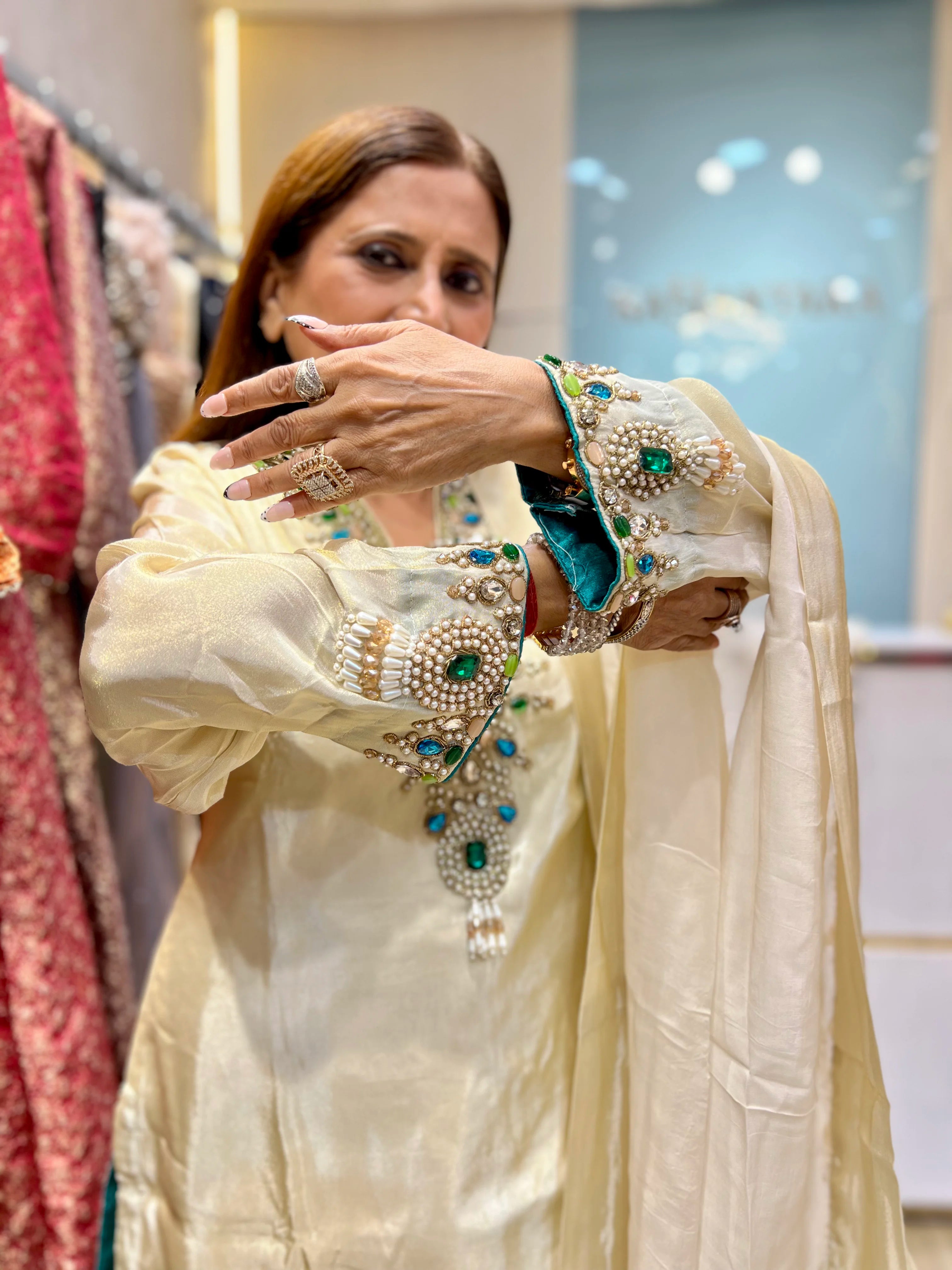 The Jewel Affair – Embellished Luxury Ethnic Suit