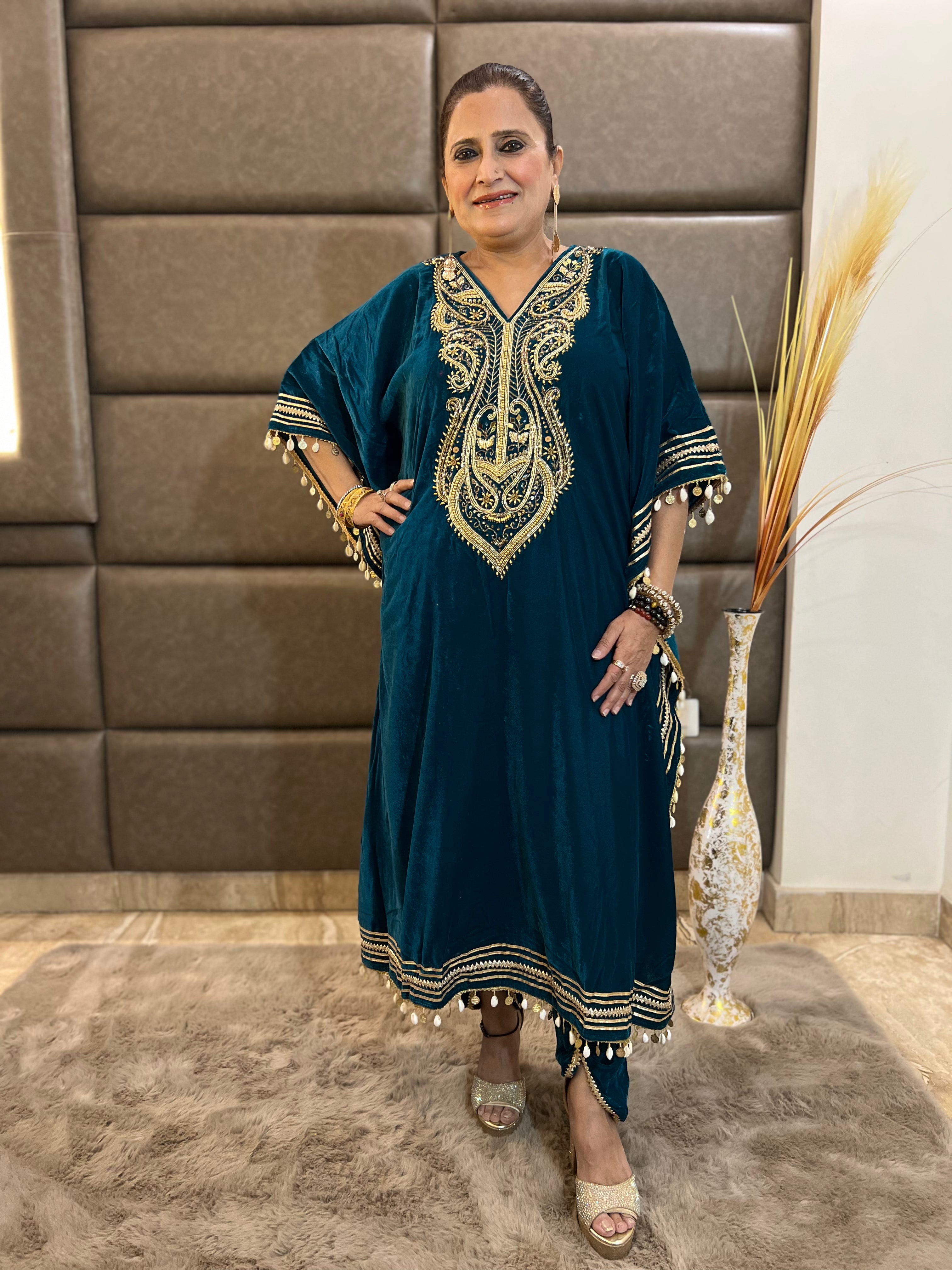 The Indo-Western Velvet Kaftan