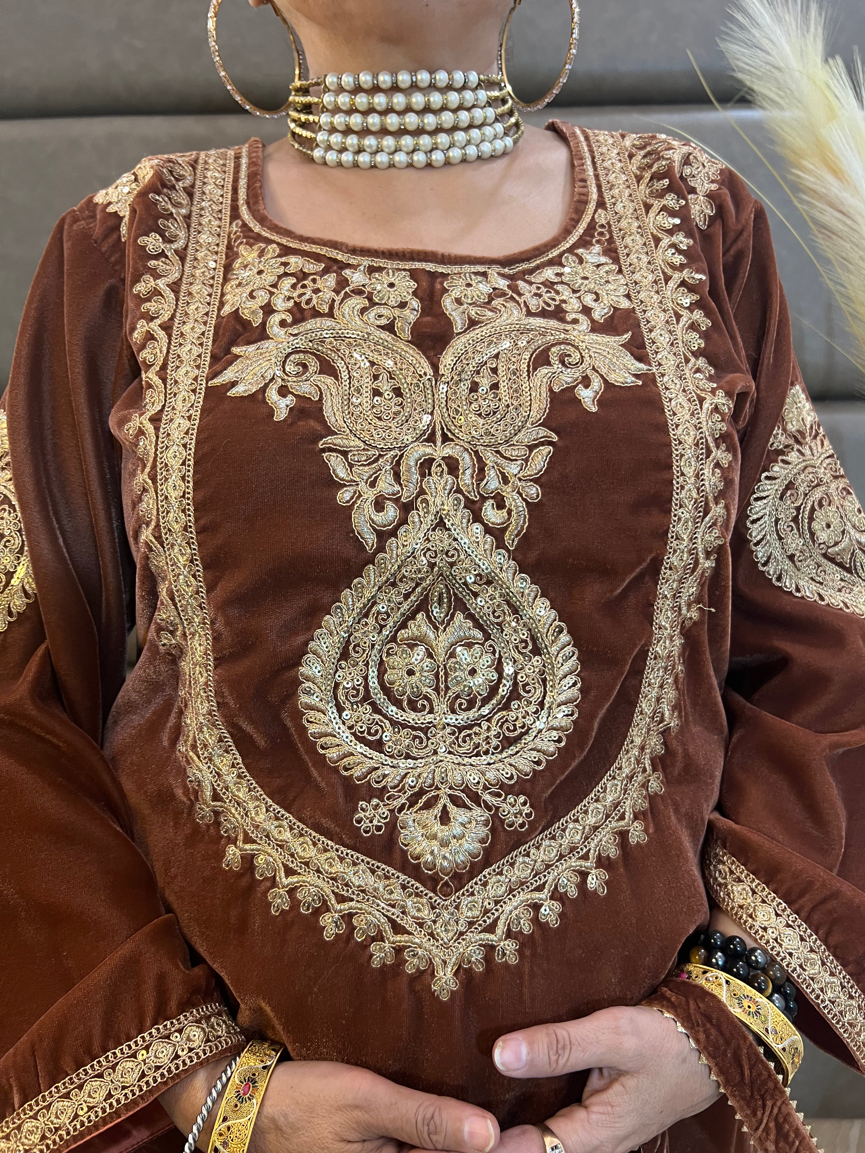 The Velvet- Rust Brown