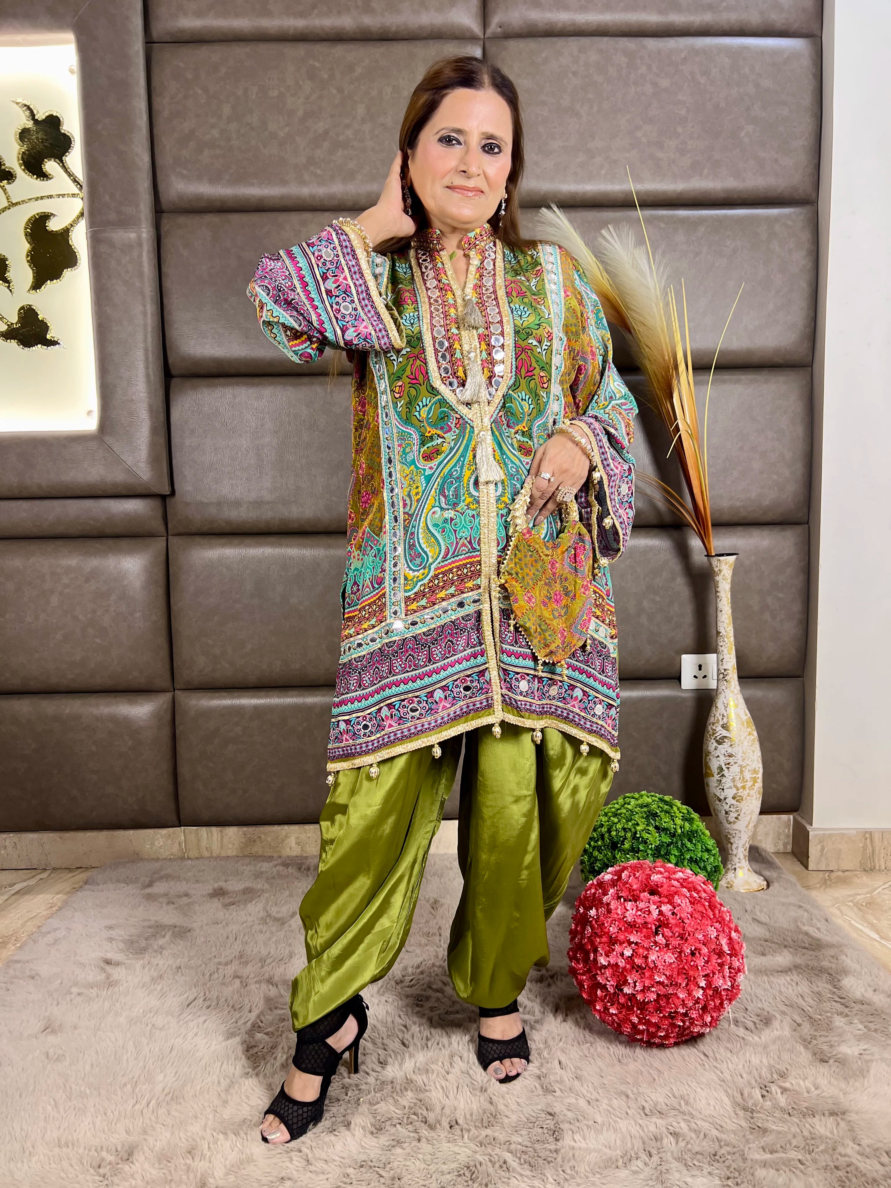 NAQSH Indowestern set - 3 piece