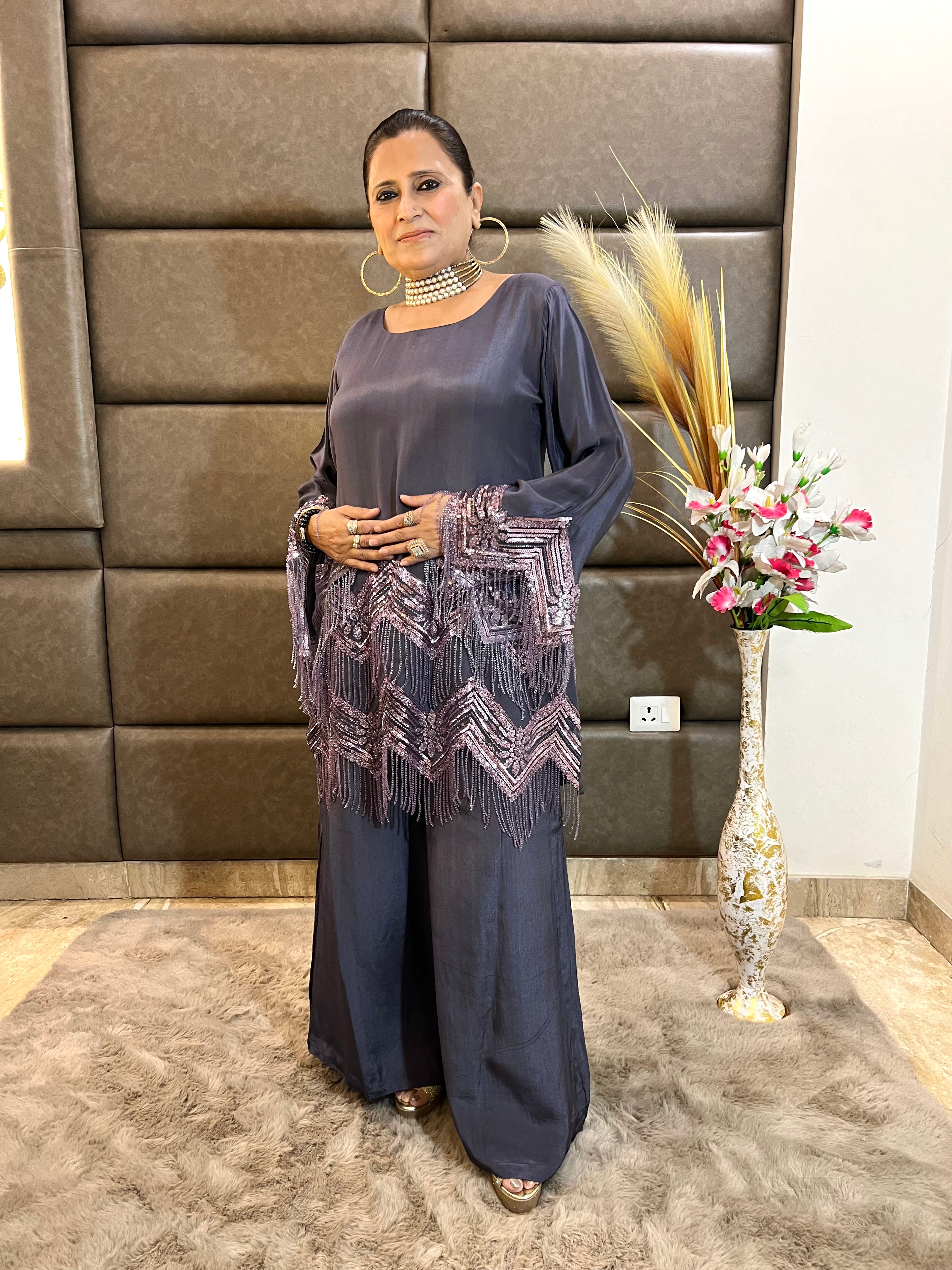 Glamorous indo western