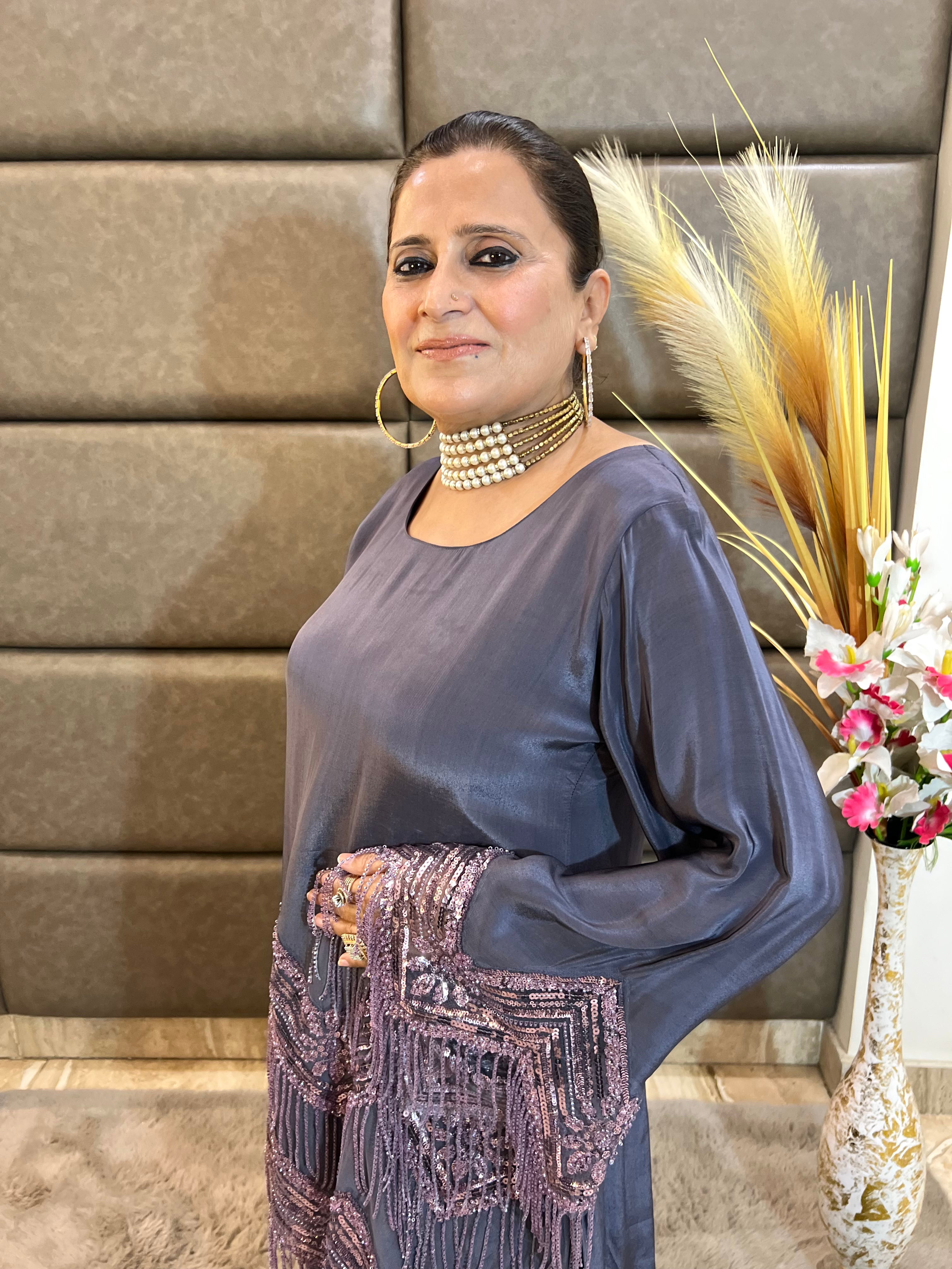 Glamorous indo western
