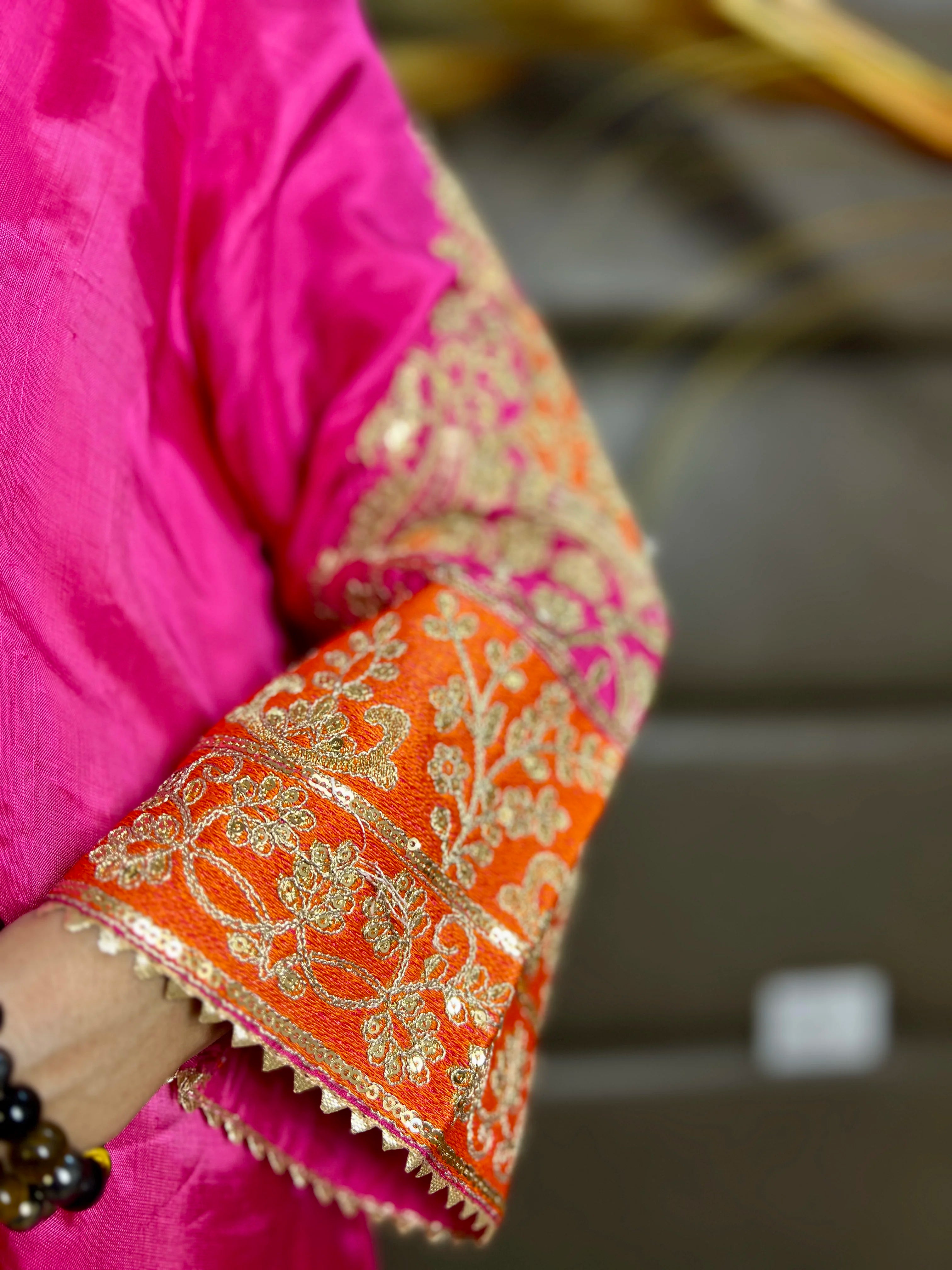 Gulzaar - Crepe Silk Zari & Sequin Festive Set with Farshi Salwar
