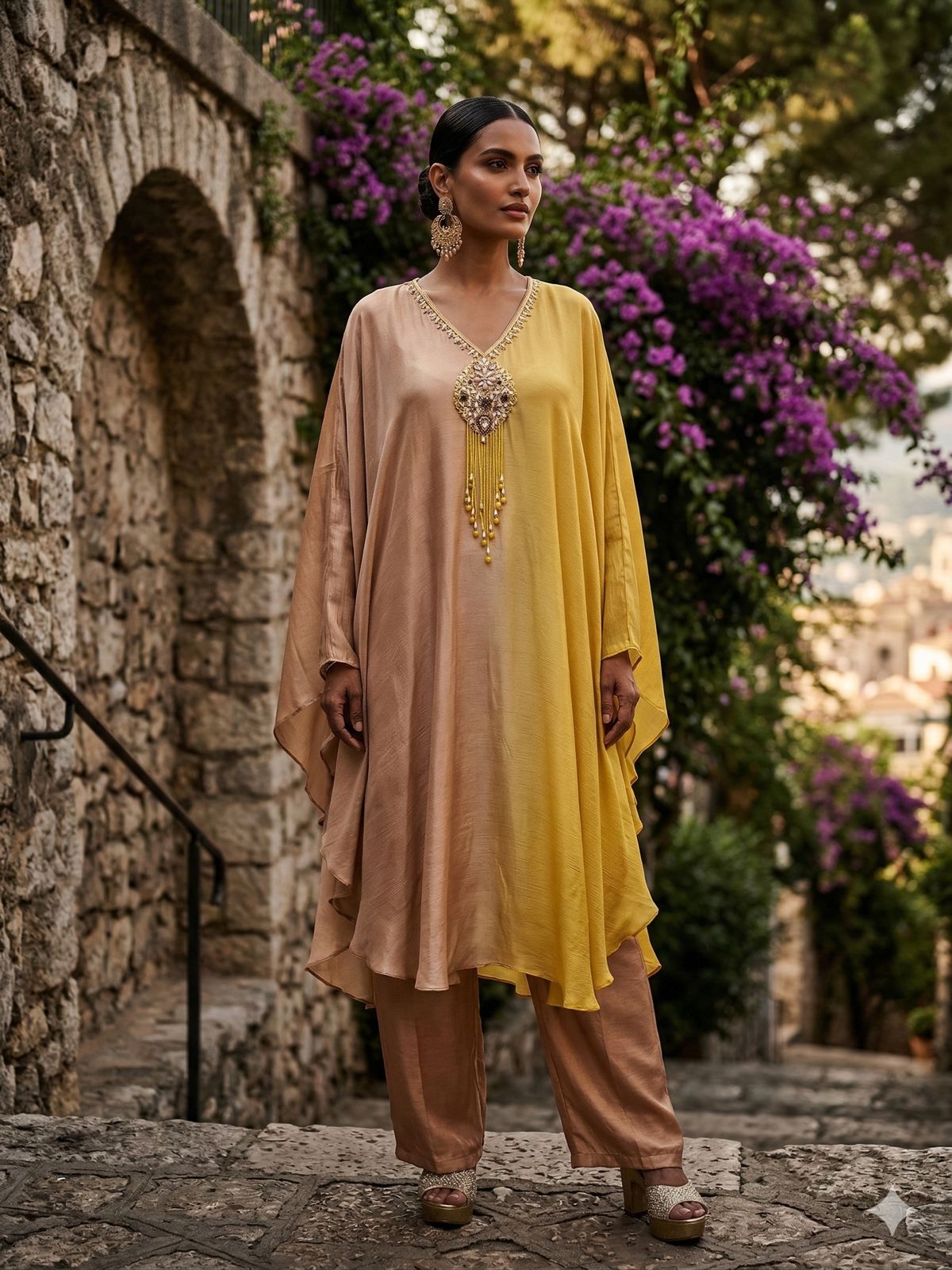 THE OMBRE CHARM KAFTAAN